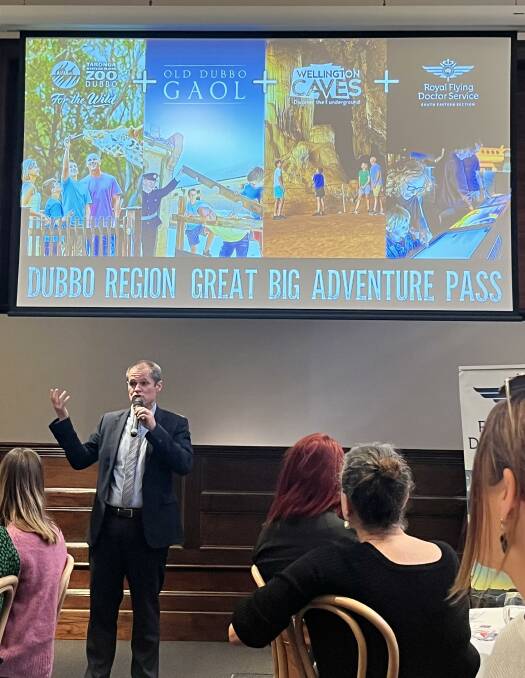 Dubbo mayor Mathew Dickerson at Sydney recently invited Sydneysiders to come for an adventure at Dubbo using the Great Big Adventure Pass. Picture: Supplied