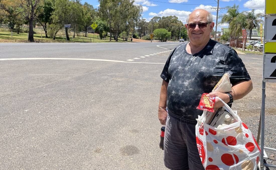 Geurie resident Noel Phoebe is angry Dubbo Council won't do anything about waterlogging at John Blackwood Garden across the road from his house. Picture by Elizabeth Frias