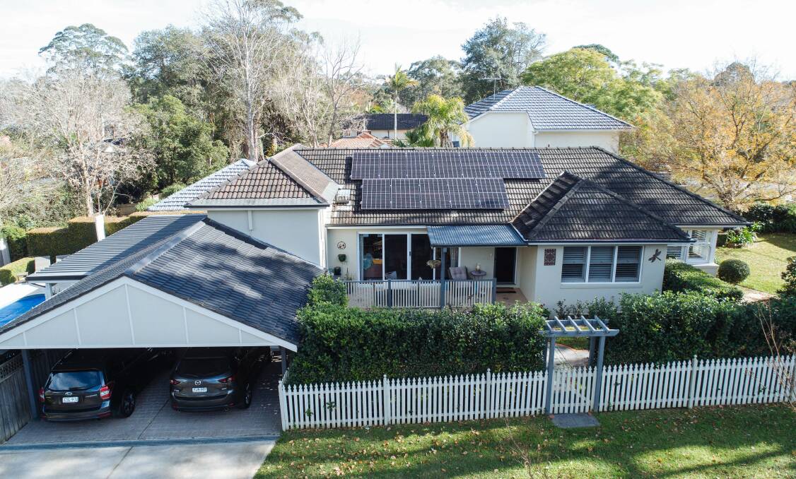 One of the homes in NSW installed with Energy Australia's solar and battery bundle. Picture: Energy Australia