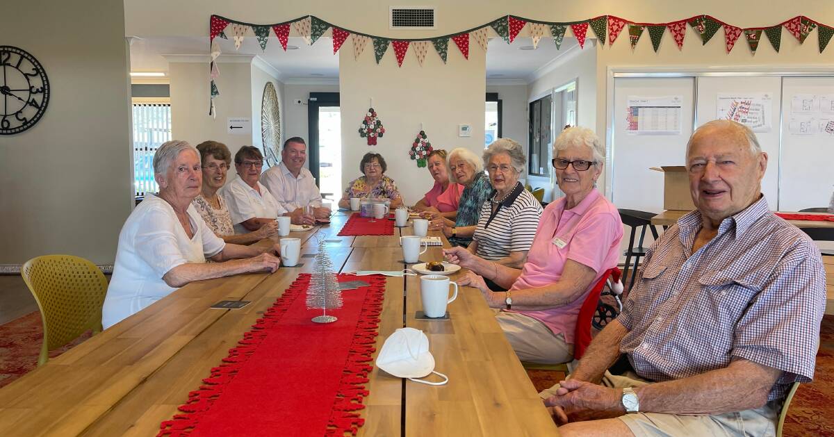Seniors at Dubbo Oak Tree Retirement Village, pictured with Dubbo MP Dugald Saunders (4th on the left) are among those taking part in this year's NSW Seniors Festival. Photo: CONTRIBITED