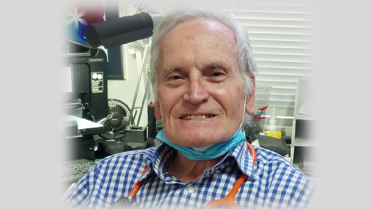 Dr Ian Spencer is 74 years old and attending to patients at his clinic in Wellington. Picture: Supplied