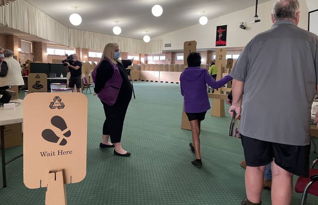 PRE-POLL CENTRE AT DUBBO. Inside the pre-poll centre at 251 Cobra St where thousands have voted. PICTURE: ELIZABETH FRIAS