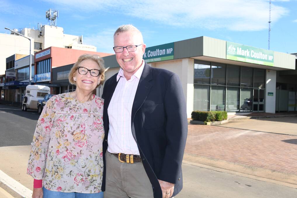 THE COULTONS SAY THANKS: Mark Coulton and his wife Robyn at Dubbo this week to thank the overwhelming support they got at the May 21 federal election. Picture: AMY MCINTYRE