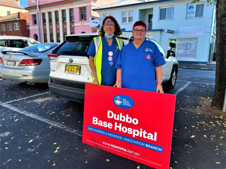 Nurse and midwives at Dubbo Hospital who took to the streets last month to demand for better working conditions. Picture: Elizabeth Frias