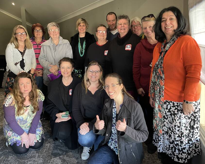 Multi-award winner author Sophie Masson (right) with local writers at the Dubbo Writers' Festival held at The Greens on Sunday, 11 September 2022. Picture by Elizabeth Frias