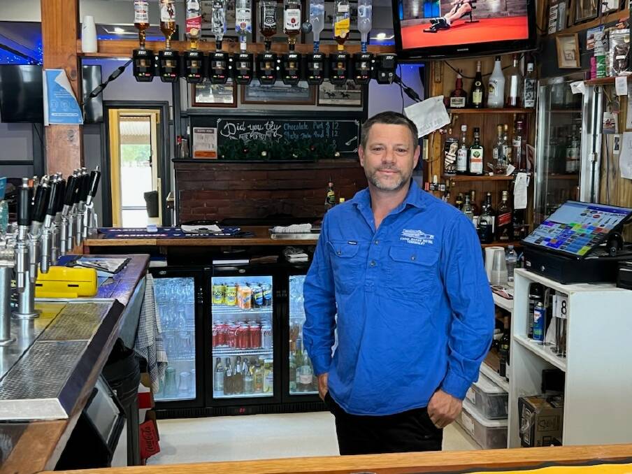 Tomingley's Cross Roads Hotel licensee Darryl Kennaugh says their busy pub has had a big year and wishes everyone a Happy New Year. Picture Supplied 