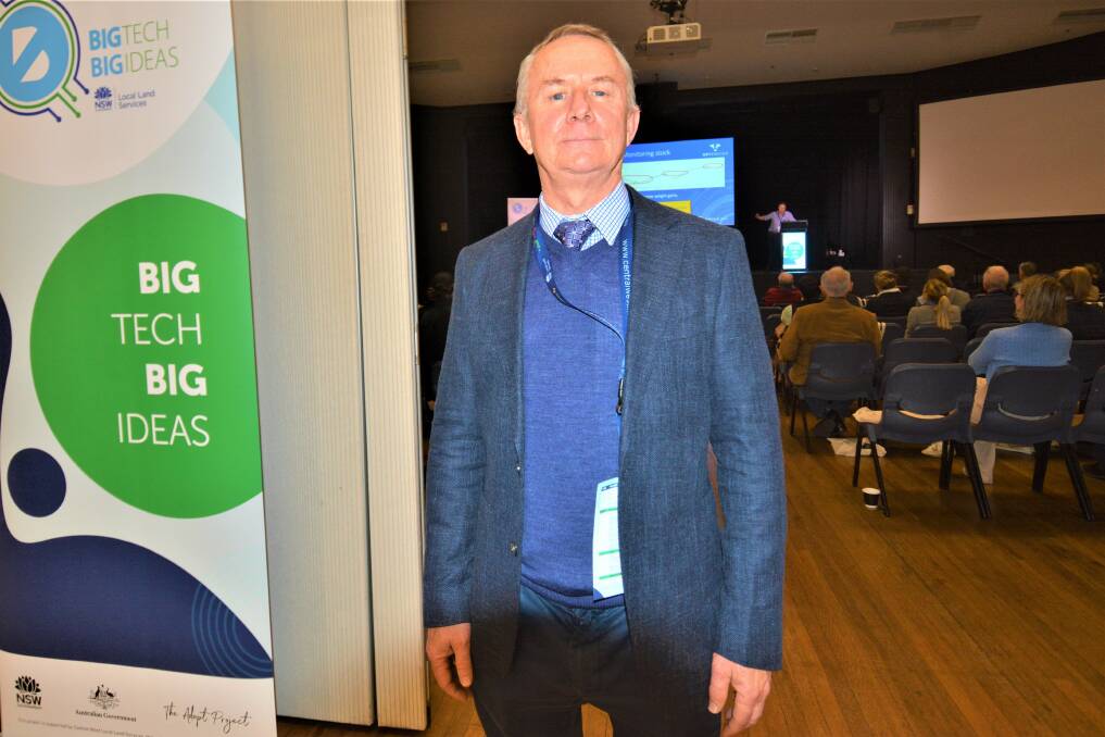 Meat and Livestock Australia's John McGuren presented the latest technologies for food producers at the Big Tech, Big Ideas conference at Dubbo Regional Theatre and Convention Centre on Wednesday, 22 June 2022. Picture: Elizabeth Frias