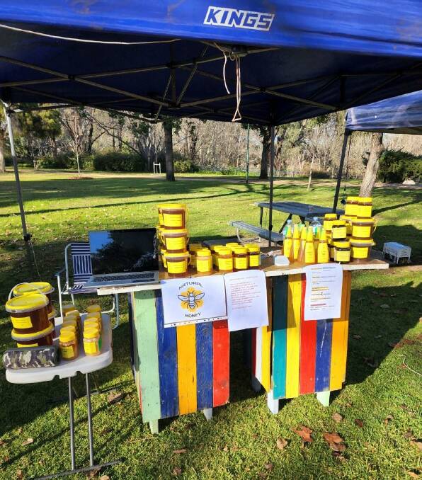 Beekeeper Andrew Gay's honey extracted from his Wellington beehives and sold at farmer's markets and online. Picture: Supplied