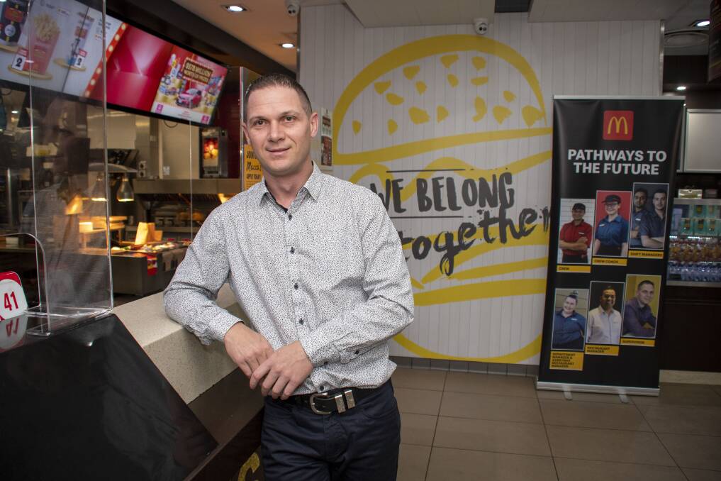 Ben Hyde at the McDonald's restaurant at Whylandra Street, West Dubbo on Wednesday, 5 October 2022. Picture by Belinda Soole