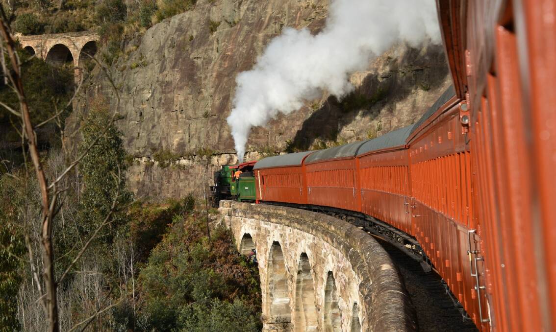 The historic Zig Zag Railway steam train. Picture by Zig Zag Railway.