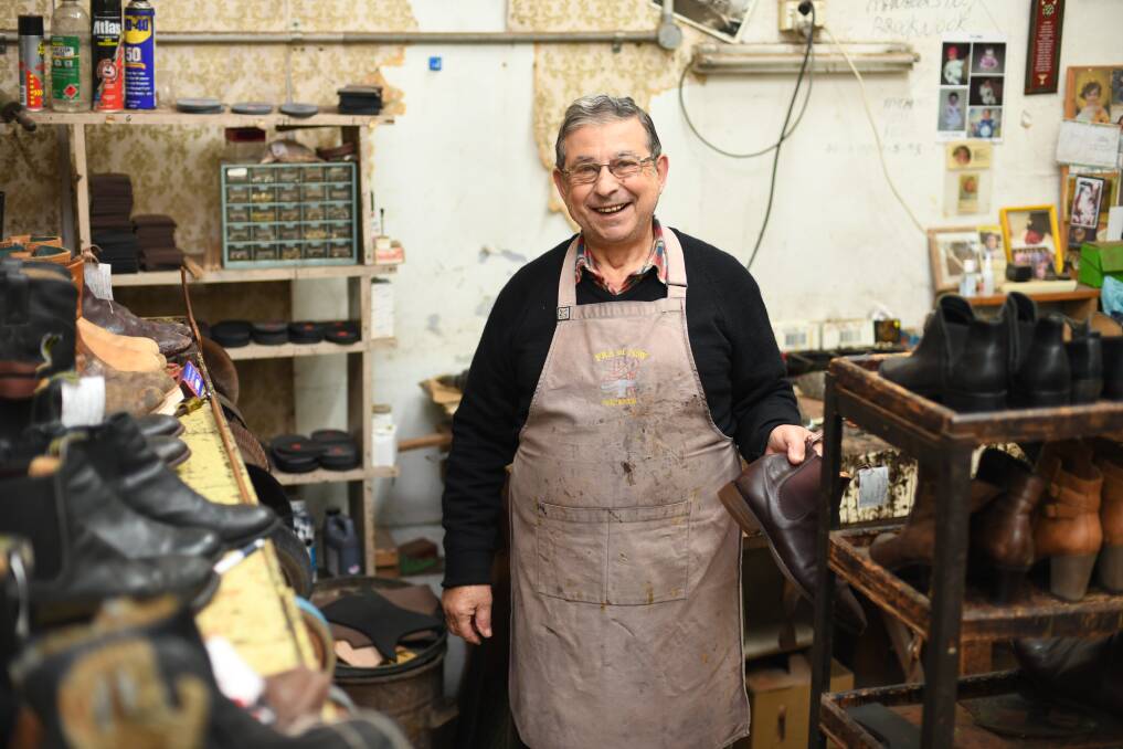 Andre Letfallah in his workshop on Talbragar street. Picture: Amy McIntyre