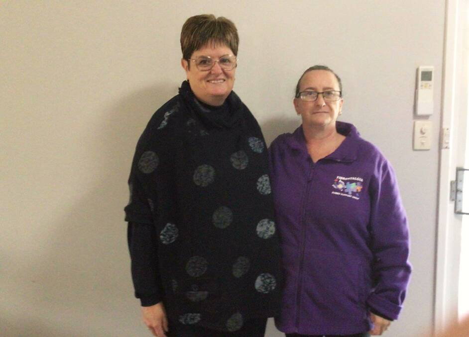 Sharon Badger, left, with Tracey Napper, the manager of Dubbo fibromyalgia support group. Picture: Supplied