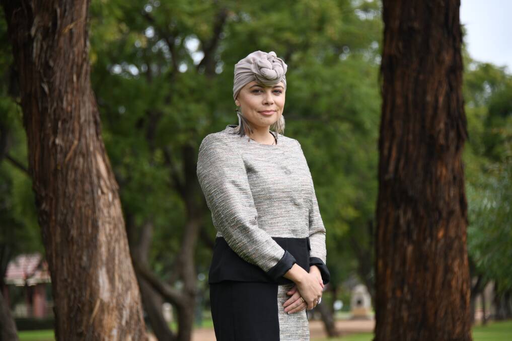 Tatum Moore stands in Dubbo's Victoria Park. Picture: Amy McIntyre