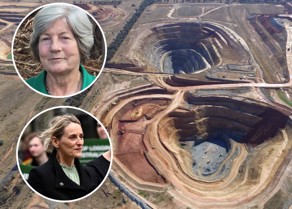 Dubbo Greens candidate Robyn Thomas and Sue Higginson MP, The Greens spokesperson for mining, are concerned about pollution from Central West mining sites. File pictures