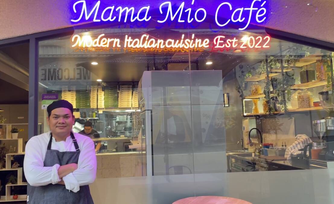 Part owner and sous-chef of Mama Mio Cafe Charlie Tran said he is looking forward to hearing the feedback regarding the restaurant. Picture by Alise McIntosh