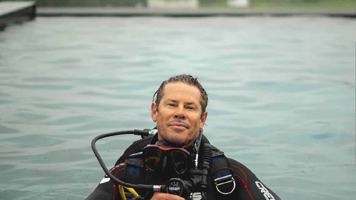 Jason Baker is a master dive instructor working in Byron Bay. Picture by Nuria Palat via Deluxe Dive