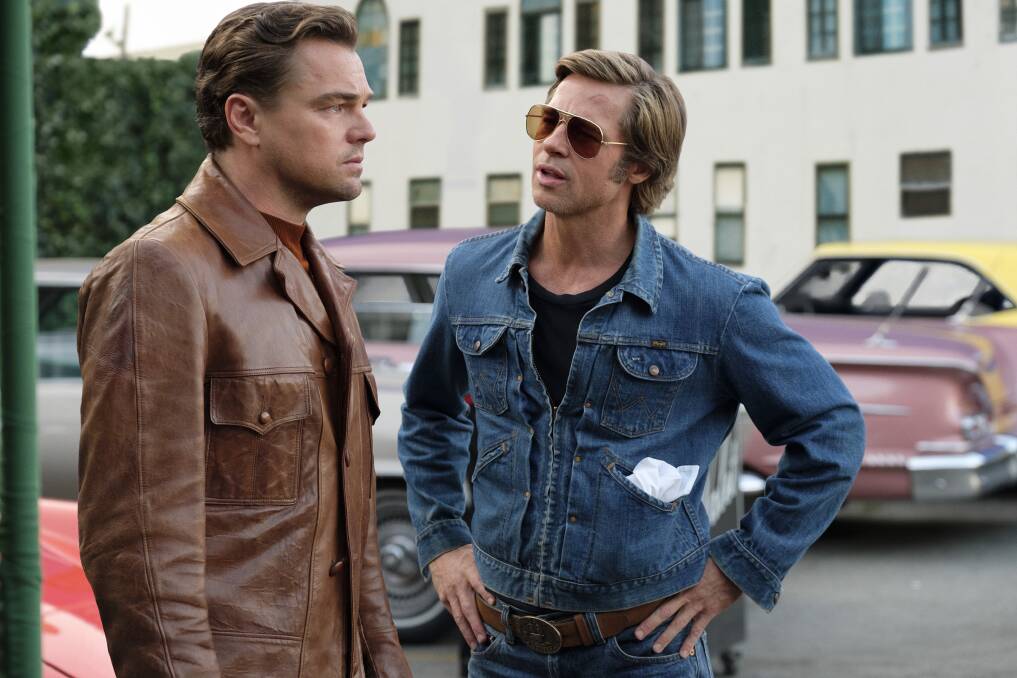 Hot choice: Leonardo DiCaprio and Brad Pitt in Once Upon a Time in Hollywood, nominated for Best Picture.