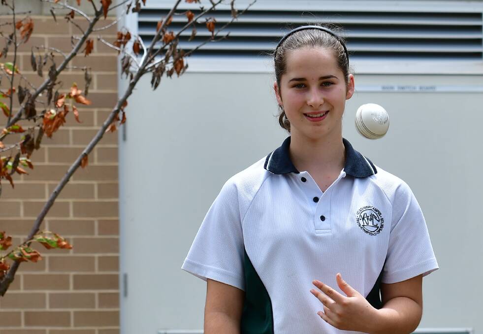 BIG EVENT: Kelso High Campus year 9 student Chloe Stapleton will feature in the Western side at the NSW CHS Girls Cricket Championships in Bathurst this week. Photo: BRADLEY JURD