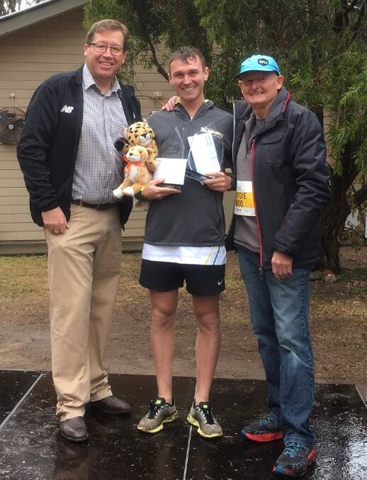 Great Race: Member for Dubbo Troy Grant, Commonwealth gold medalist Andrew Lloyd, and Cheetah Chase winner Josh Torley.