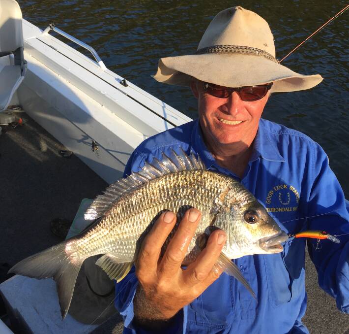 NICE: Fishers from right across NSW will head to Ballina for the forum next month. Colin Gordon with a lure caught Bream. Photo: CONTRIBUTED