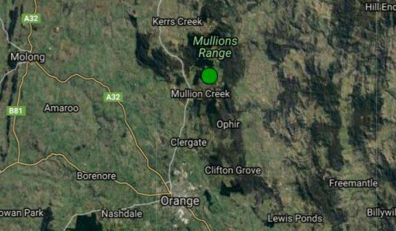 WHERE IT STRUCK: The location of Sunday afternoon's earthquake. Source: GEOSCIENCE AUSTRALIA EARTHQUAKES