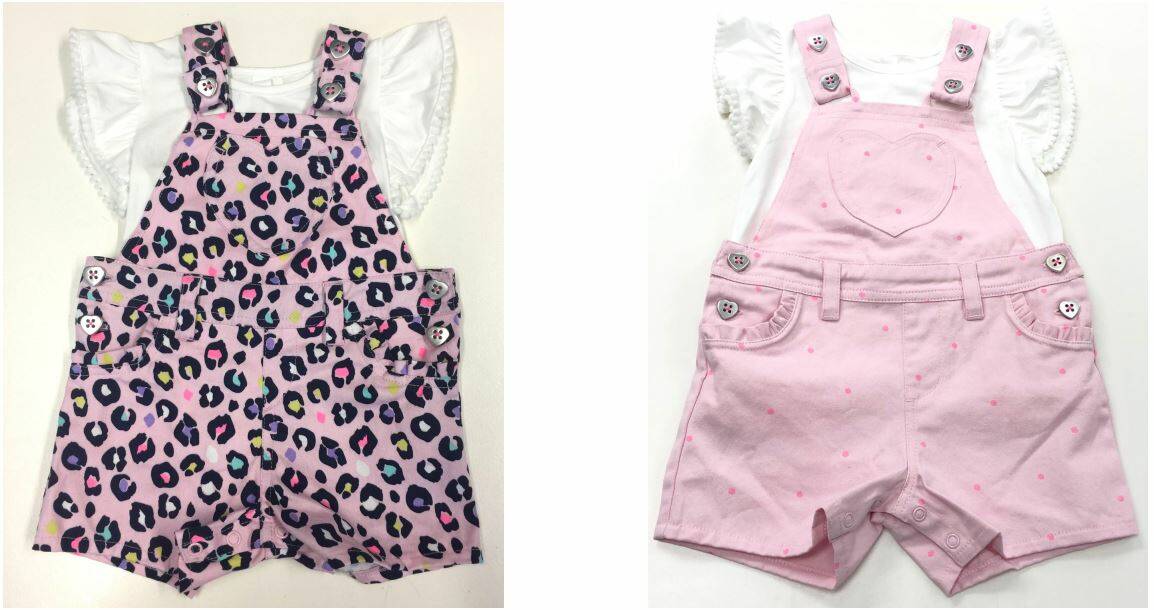 The national department store has recalled ‘Dymples Infant Girls Overall and Tee Set’ in sizes 000-2.