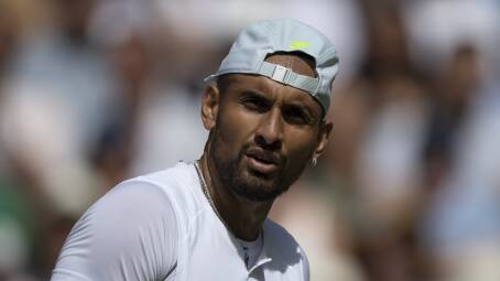 Nick Kyrgios at Wimbledon, where he was beaten in the men's singles final. Picture: Getty Images