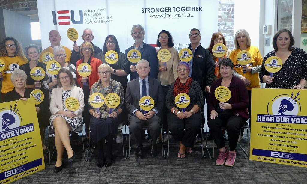 STAND TOGETHER: IEU NSW/ACT Executive Council is ready to strike to have their voices heard. Picture: IEU NSW