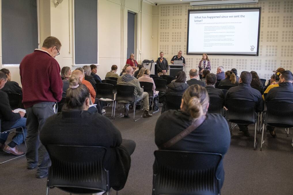 Residents flocked to the community consultation on the Drug and Alcohol Rehab. Picture: Belinda Soole 