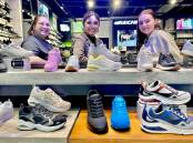 Dubbo Skechers store manager Jasmine Towers-Marr, state manager Melanie Balagtas and assistant store manager Brittany Simpson. Picture: Ciara Bastow 