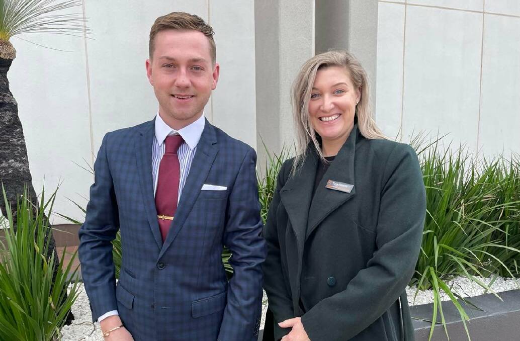 REINSW members Lachlan Cusack and Tara Searle want to continue working with Dubbo Regional council to create more housing options in the region. Picture: Ciara Bastow