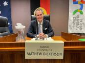 Mayor Mathew Dickerson said the money would be used for councillors to spend on travelling to conferences. Picture: Ciara Bastow 