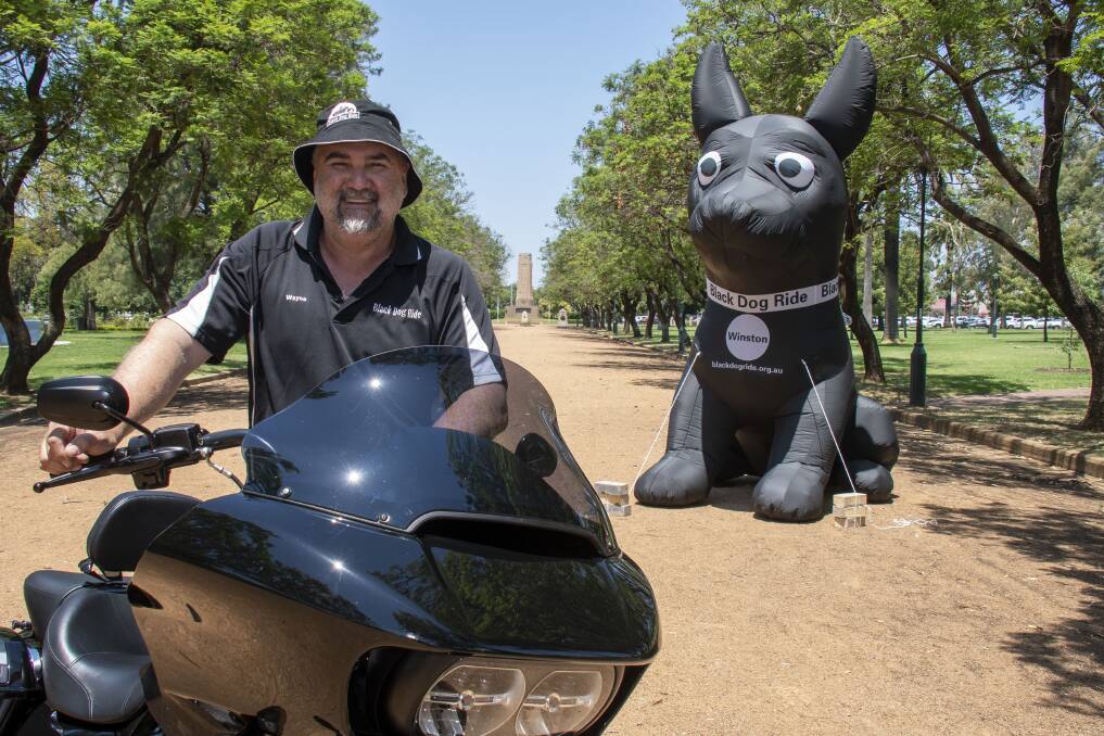 Black Dog Ride, Dubbo coordinator, Wayne Amor is gearing up for the 10th anniversary of the ride. Picture by Belinda Soole 