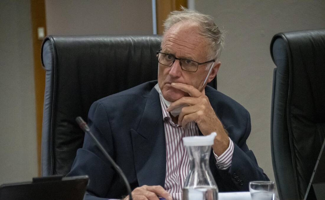 Deputy mayor Richard Ivey sits at a recent council meeting. Picture: Belinda Soole