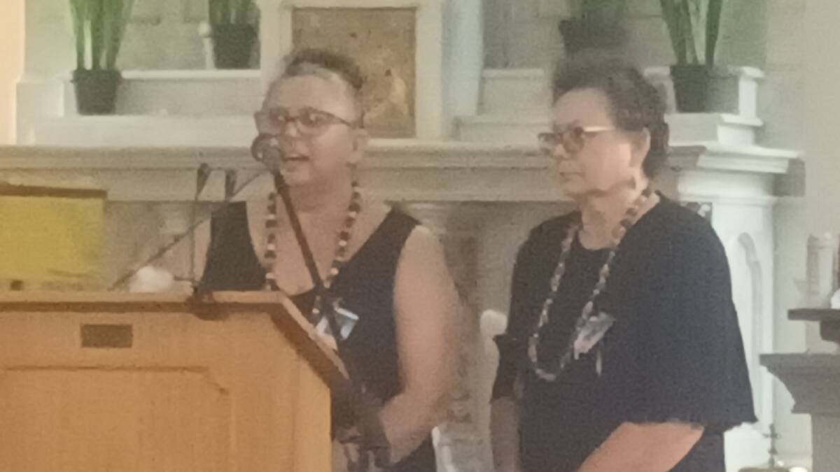 Elders and sisters Diane McNaboe and Lynette Riley. Picture supplied 