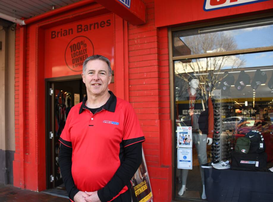 Anthony Barnes stands outside 'Brian Barnes Sportspower'. Picture by Amy McIntyre 