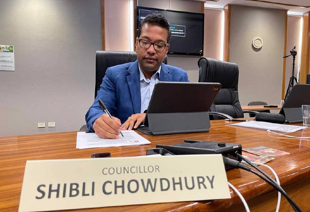 Councillor Shibli Chowdhury voted to have a workshop on the future management of the aquatic centres. Picture: Ciara Bastow 