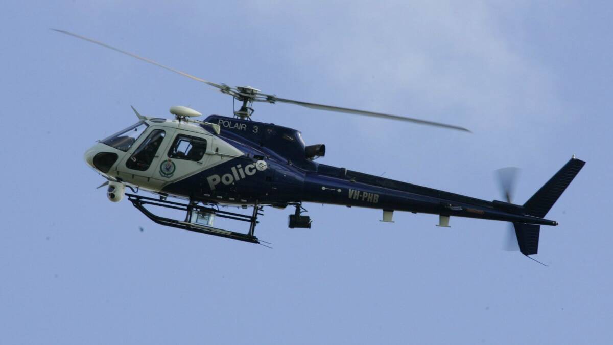 PolAir detected the four boys walking through a West Dubbo school and retirement village. Picture file image. 