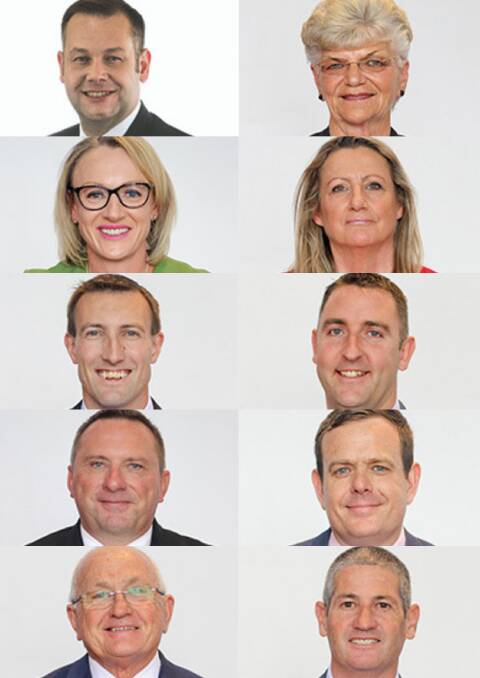WHO'S CONTESTING?: Only two of the 10 councilors have officially ruled themselves out of the mayoral race. Photos: DUBBO REGIONAL COUNCIL. 