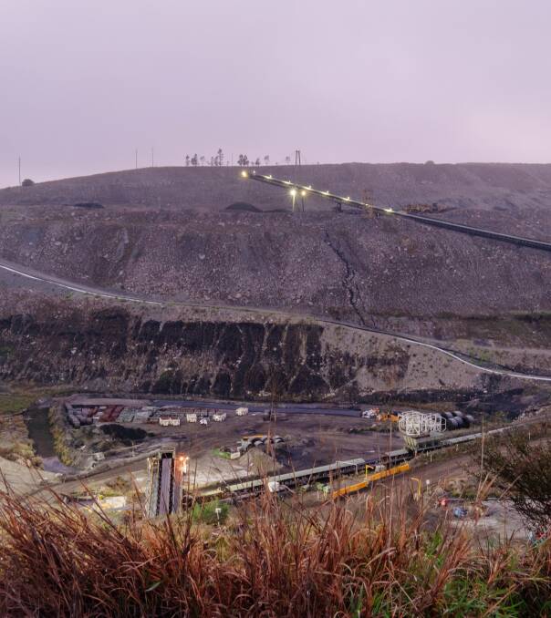 The pit-top at Integra underground near Singleton, scheduled to close along with the Liddell open-cut in 2023. Picture: Glencore