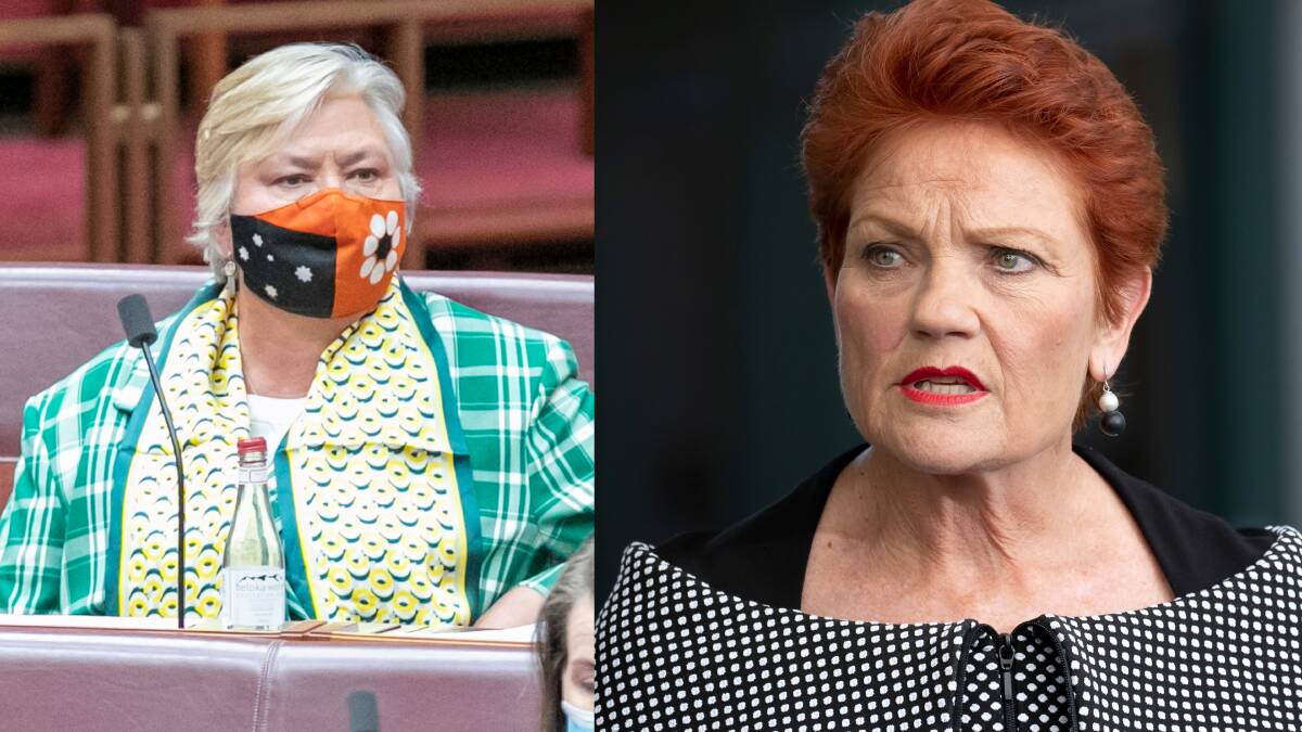 Country Liberal Senator Sam McMahon, left, and One Nation leader Pauline Hanson, who has threatened to cause 