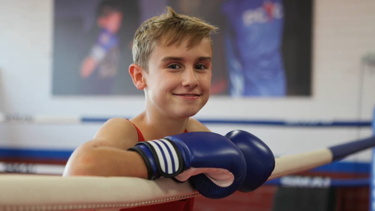 Joey Watson is hoping to become an Australian boxing champion one day. Photo:  Alexandria Kelly