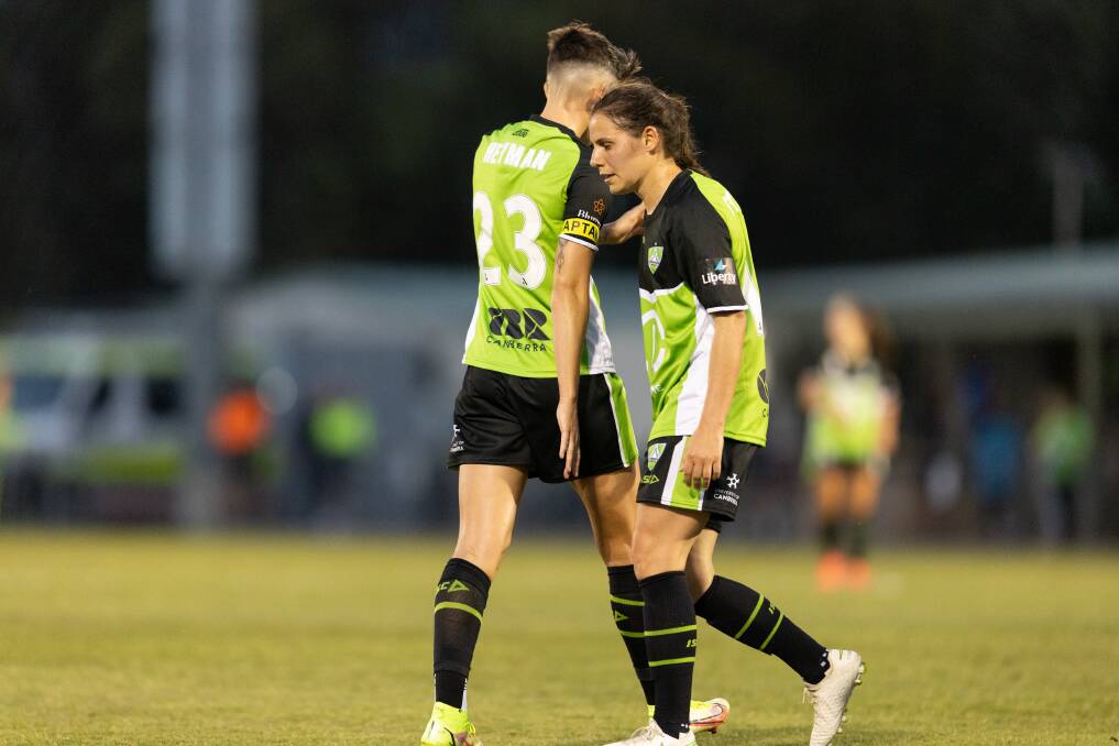 WORK AT IT: During day two of quarantine, Ash Sykes said Canberra United needed more determination against Sydney FC. Picture: Sitthixay Ditthavong