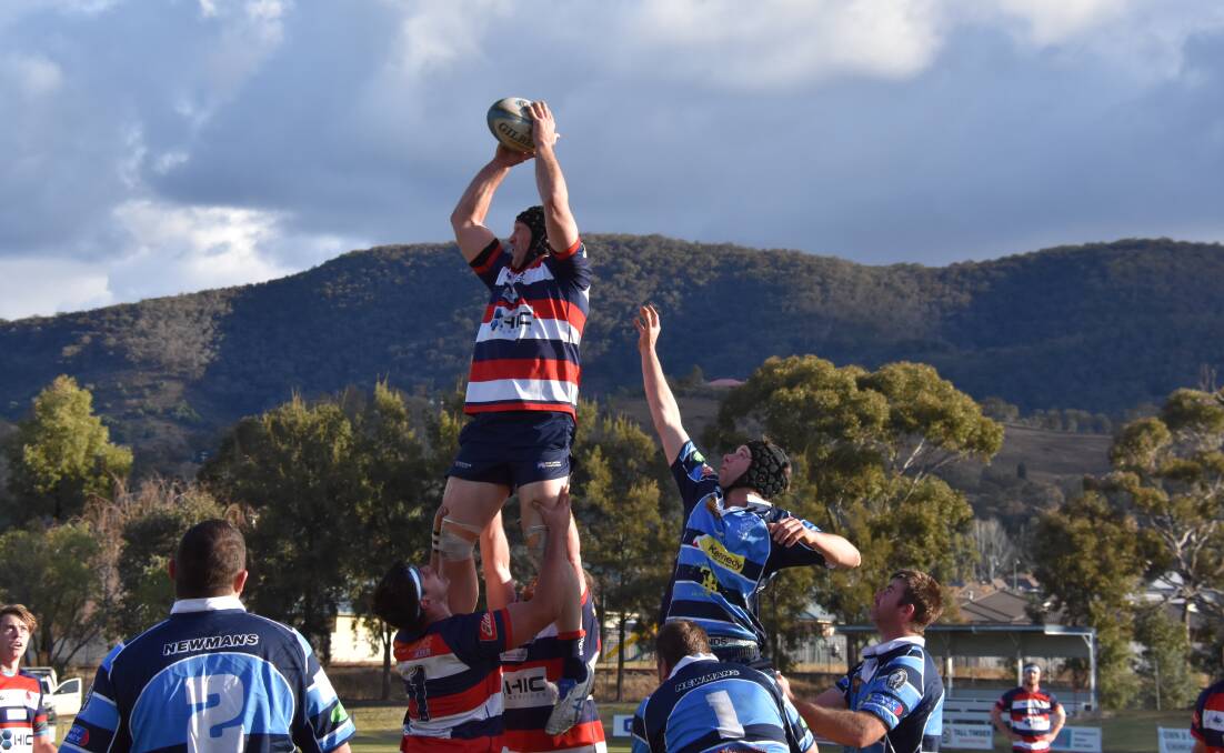VICTORIOUS: The Mudgee Wombats took a 48-0 victory over the Blayney Bears on Saturday to bid farewell to Steve Smeed as he hangs up the boots. Photo: Jay-Anna Mobbs