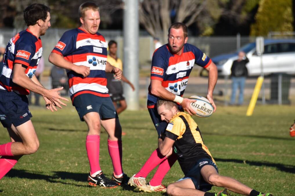 TRIUMPH: Mudgee Wombats came out firing in their clash against the Dubbo Rhinos on Saturday, seeing the home side claim a 64-10 victory. Photo: Jay-Anna Mobbs