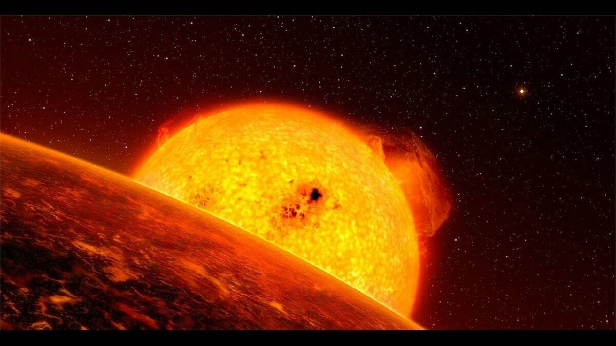 An artist's impression of what a massive Red Supergiant would look like. Photo: ESO/L. Calçada. (European Southern Observatory).