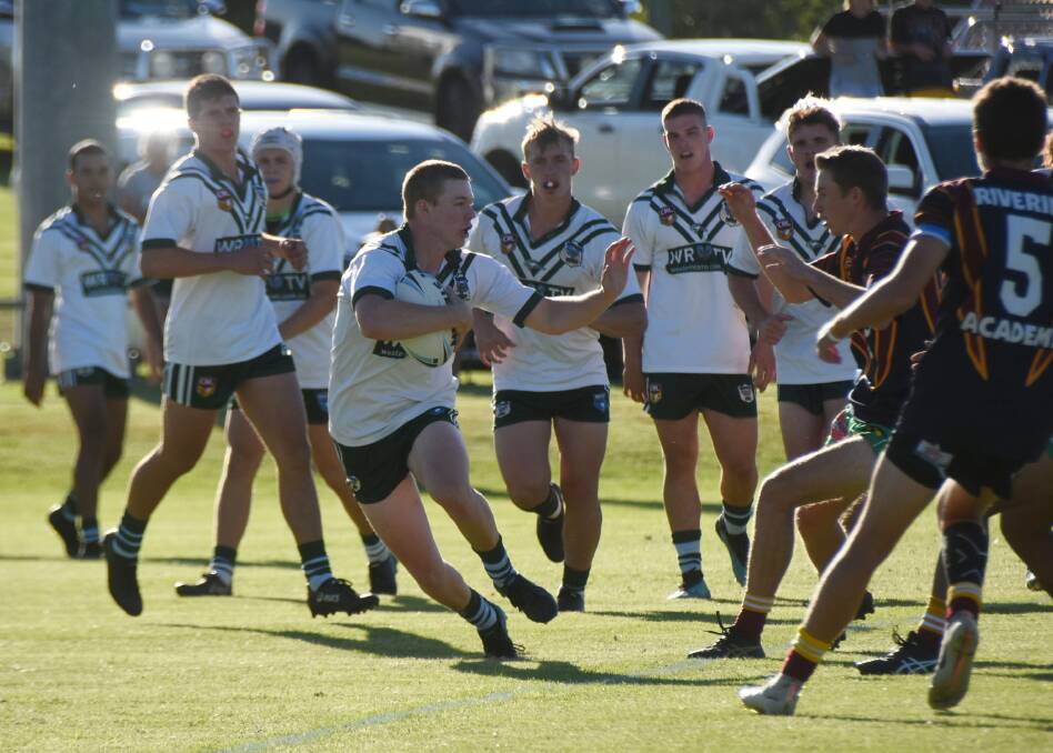 The under 18 Western Rams warmed up for their Laurie Daley Cup campaign with a trial win over Riverina. Photos: RENEE POWELL