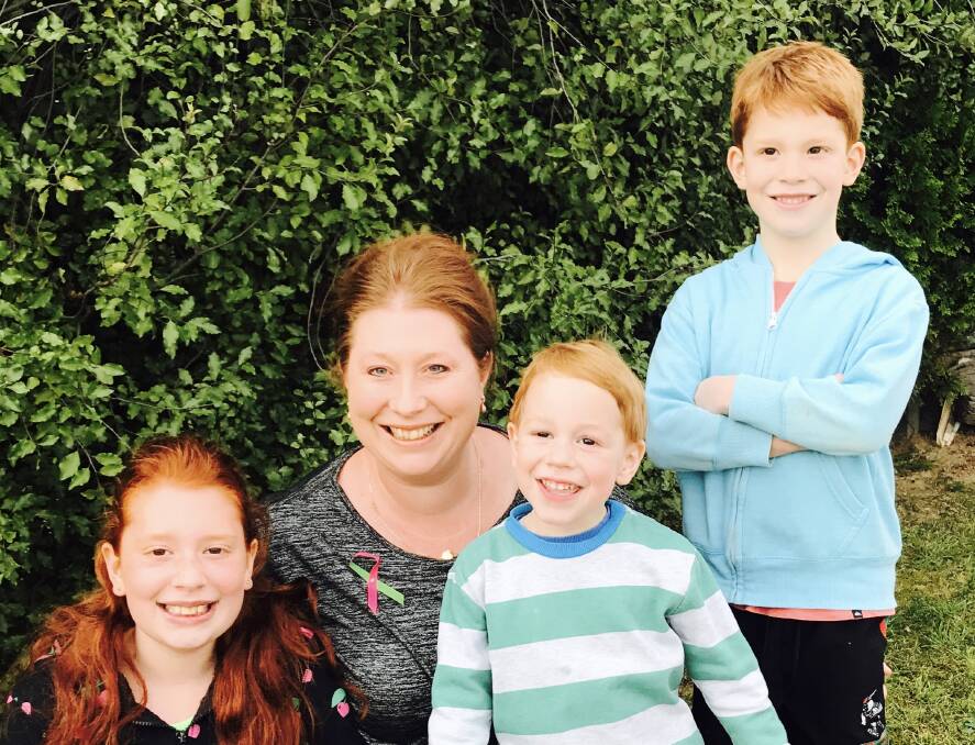 RED FAMILY: Event organiser Rachael Brooking with her redhead family, Eliza, Finley and Austin. Photo: Supplied