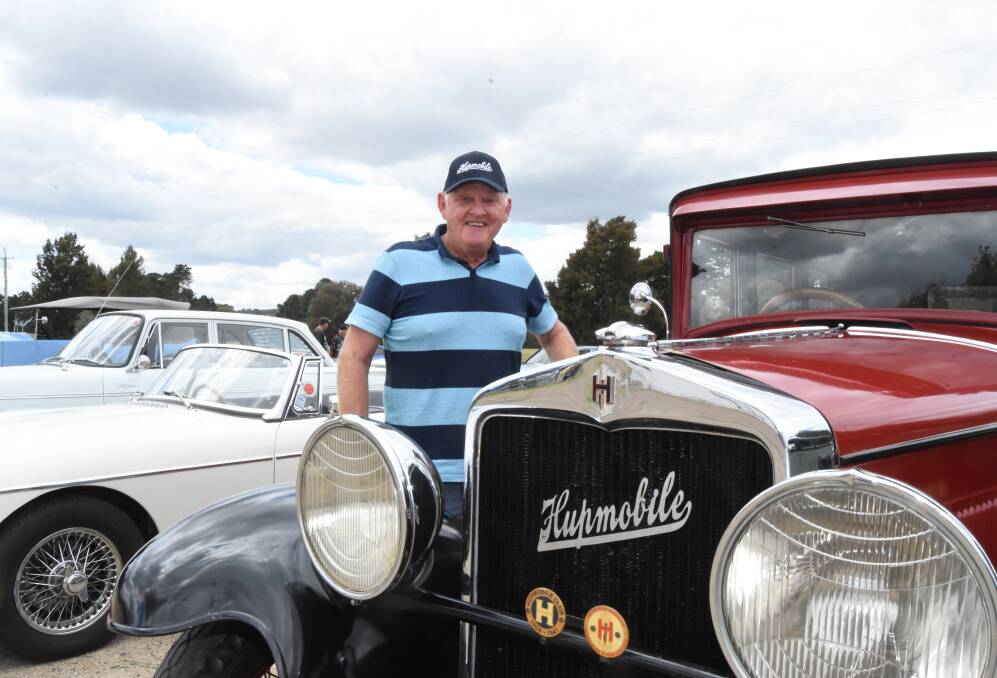 Peter Amos with his 1928 Hupmobile during a recent run out to the Lyndhurst Golf Club. Photo: Mark Logan