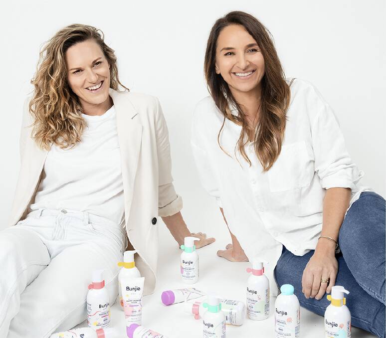 Meet the CEAs (Chief Executive Aunties), Bunjies entrepreneurial female founders Vikki Maroulis and Lianne Keymer. Photos: Supplied